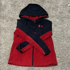 Under Armour Kids Two-Tone Hoodie - Red & Black